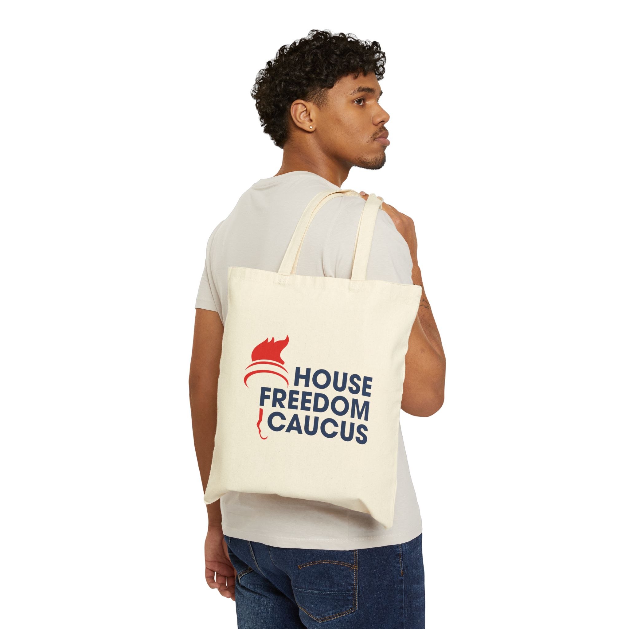 Freedom Caucus Cotton Canvas Tote Bag - Image 3